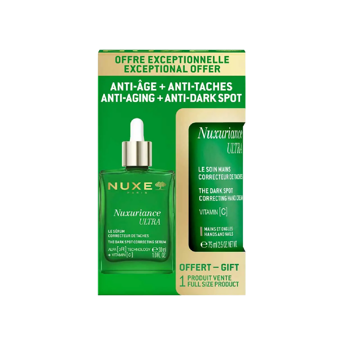 Nuxe Nuxuriance Ultra Sérum Anti-Manchas 30ml + Creme de Mãos