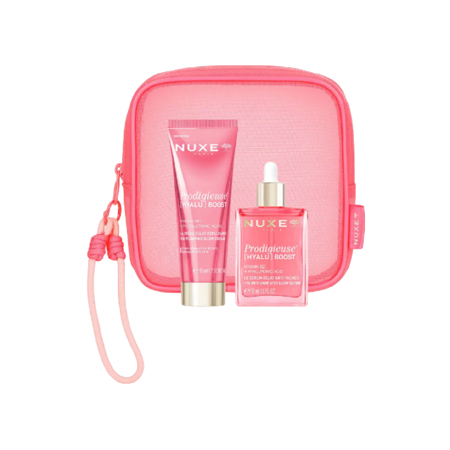 Nuxe Prodigieuse Hyaluronic Boost Creme + Sérum + Bolsa
