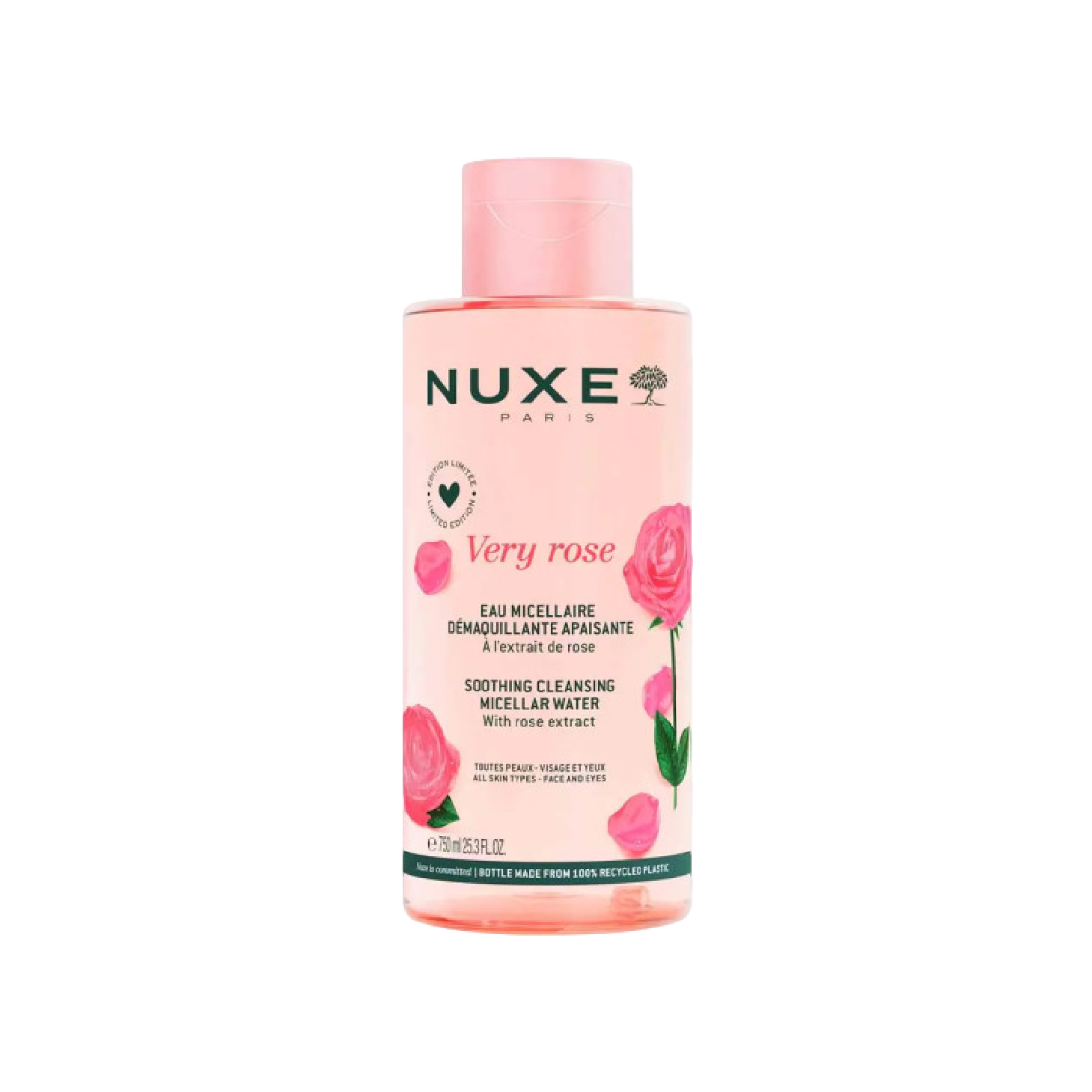 Nuxe Very Rose Água Micelar Desmaquilhante Calmante 750ml