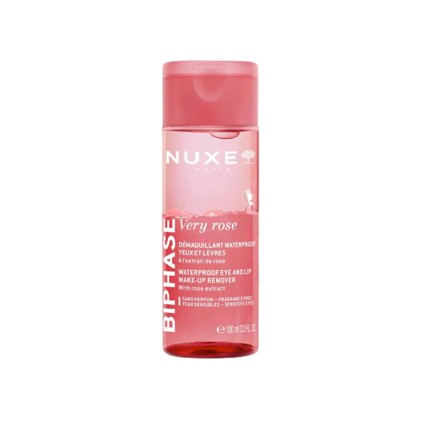 Nuxe Very Rose Desmaquilhante Bifásico Olhos e Lábios 100ml