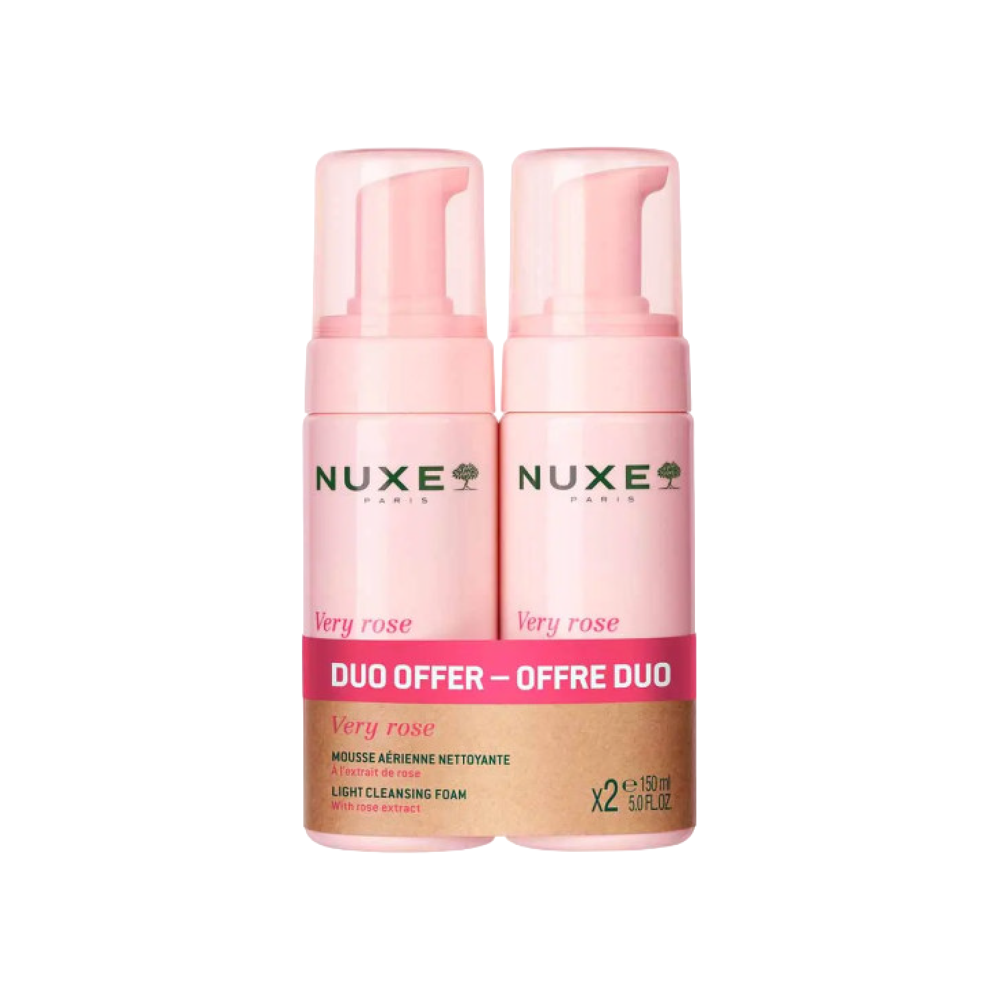 Nuxe Very Rose Espuma de  Limpeza 150ml x2