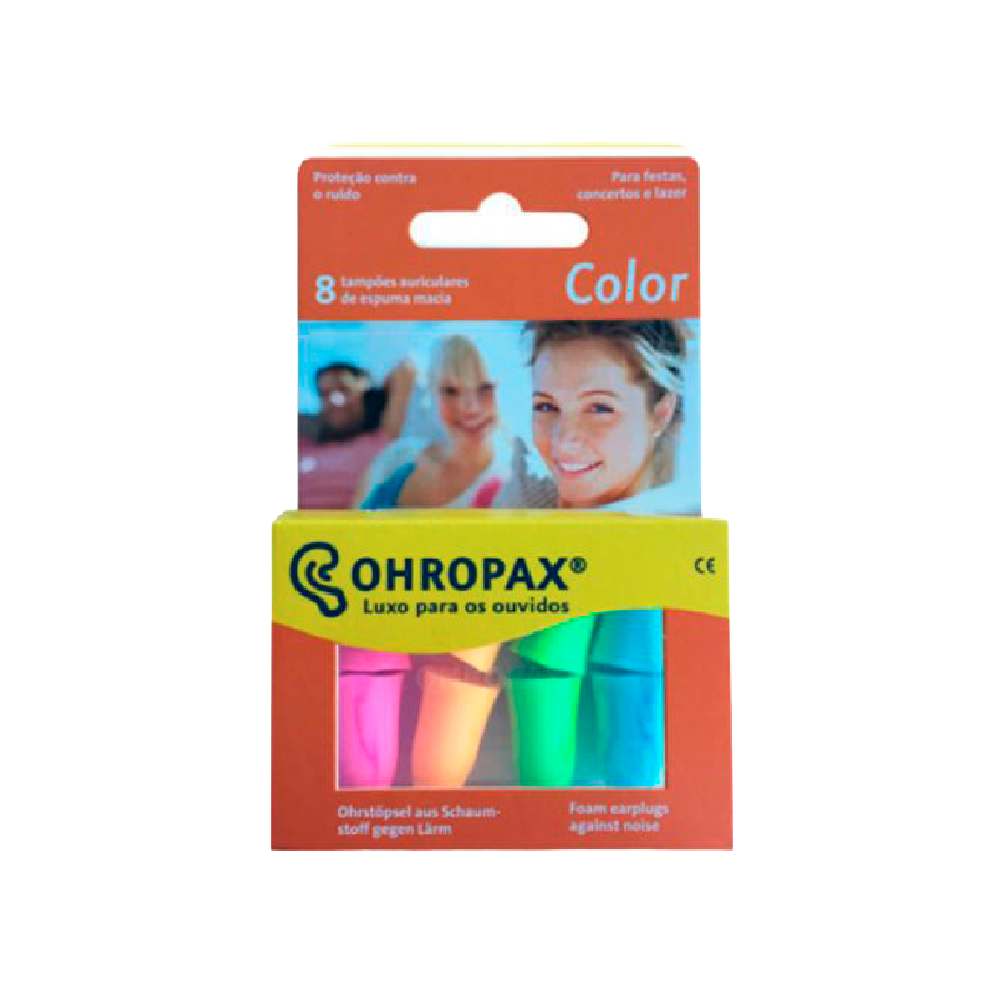 Ohropax Tampõess Auditivos Espuma Macia Color x8