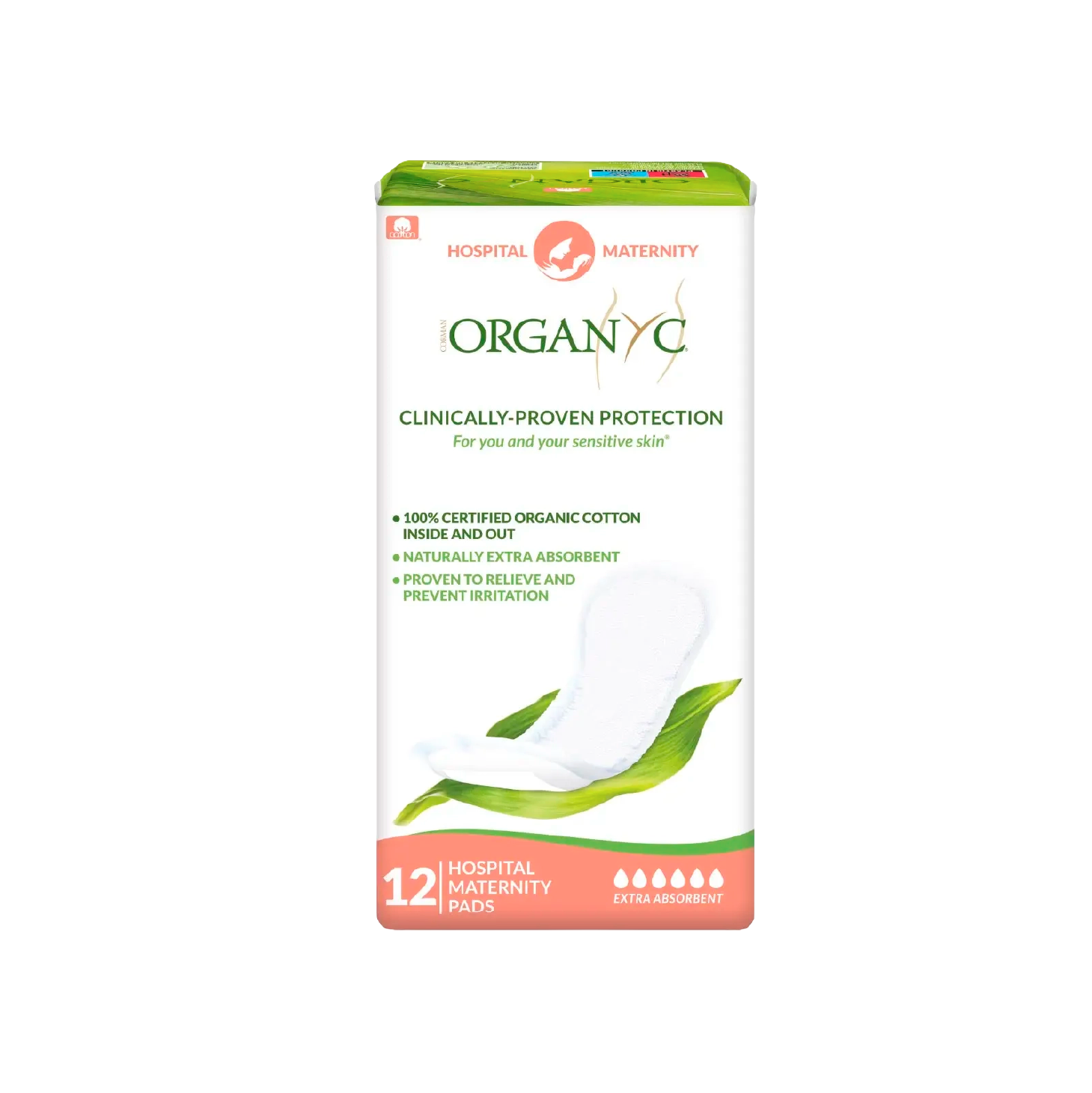 Organyc Maternity Pensos Higiénico Pós-Parto x12 Unidades