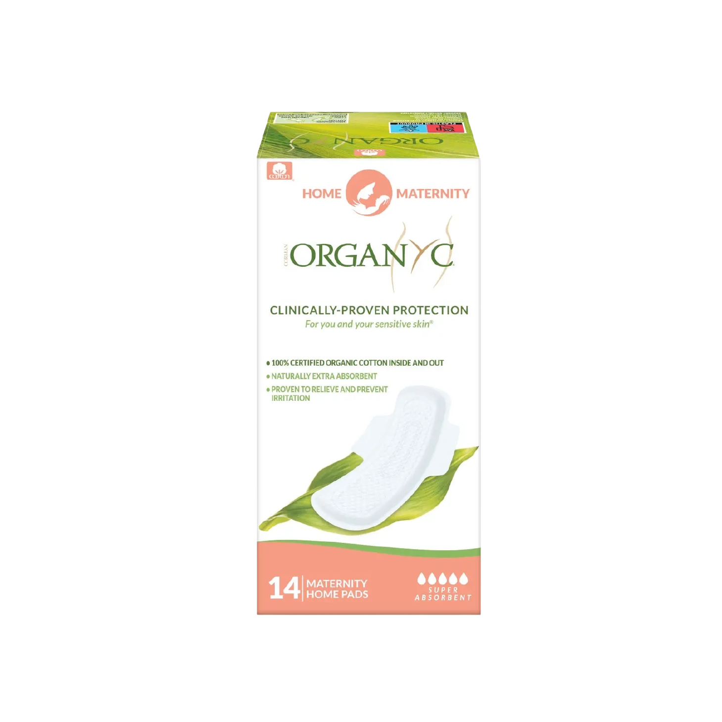 Organyc Penso Higiénico Pós-parto Extra 14 unidades