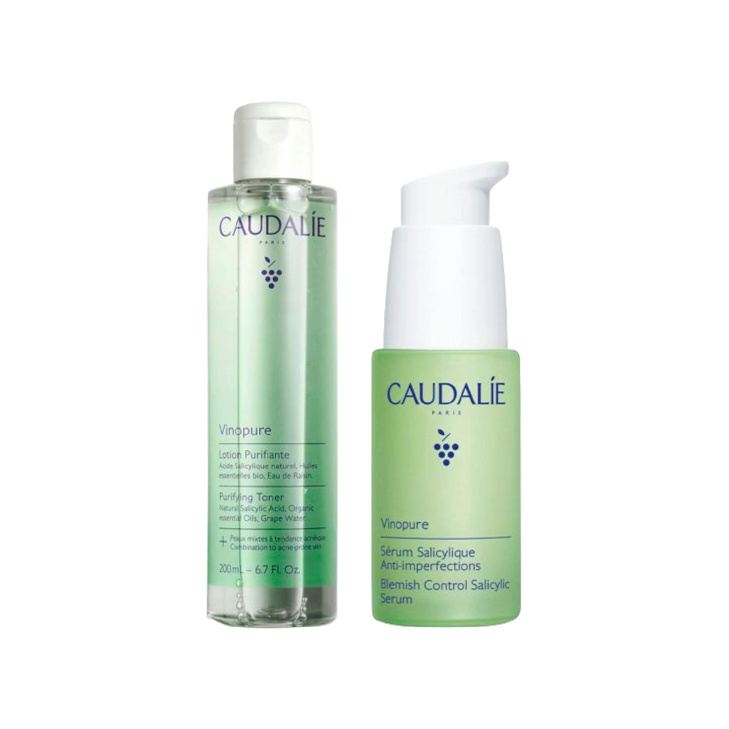Pack Caudalie Vinopure Sérum Purificante Anti-Imperfeições + Loção Purificante 200ml