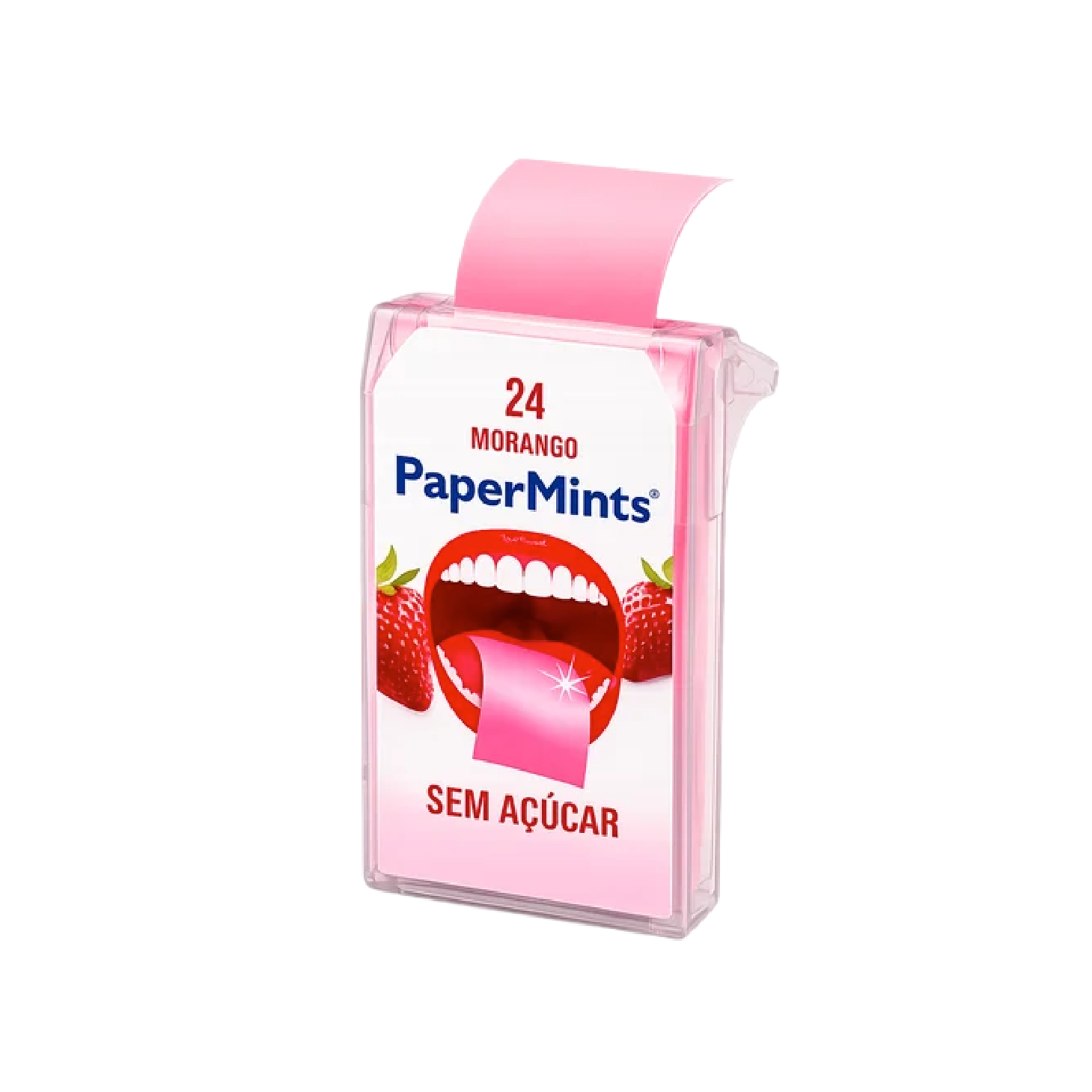 PaperMints Folhas Refrescantes Hálito Morango x24
