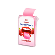PaperMints Folhas Refrescantes Hálito Morango x24