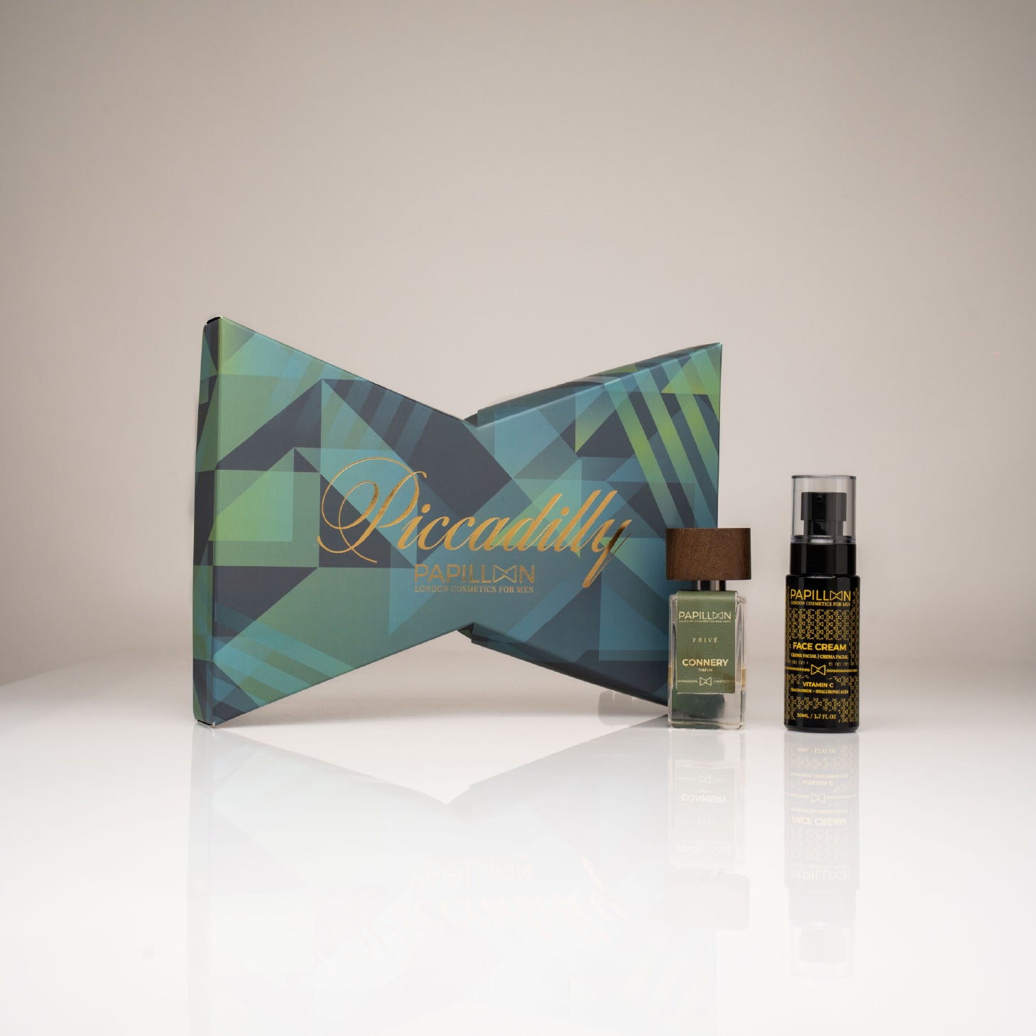 Papillon Coffret Piccadilly Connery Parfum 30ml + Creme Vitamina C 50ml