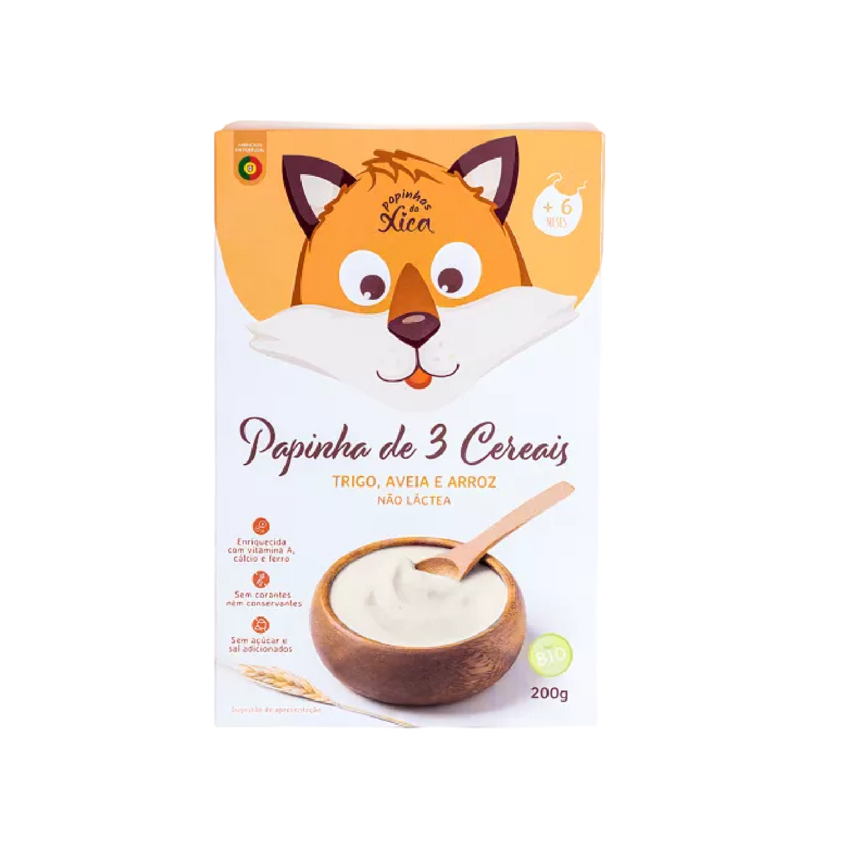 Papinhas da Xica Papinha 3 Cereais 200g 6M+