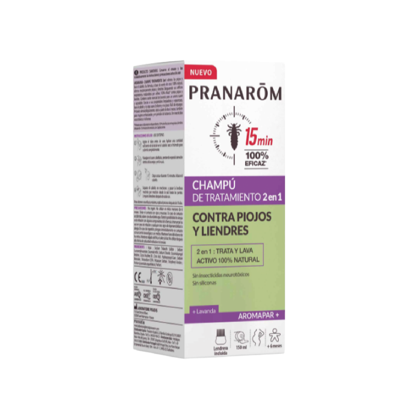 Pranarom Aromapar+ Champú Tratamiento 2 en 1 + Peine