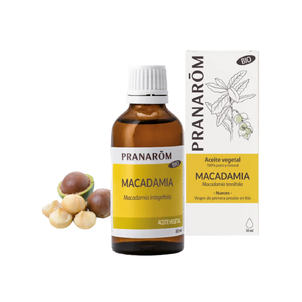 Pranarôm Óleo Vegetal Macadâmia Bio 50ml