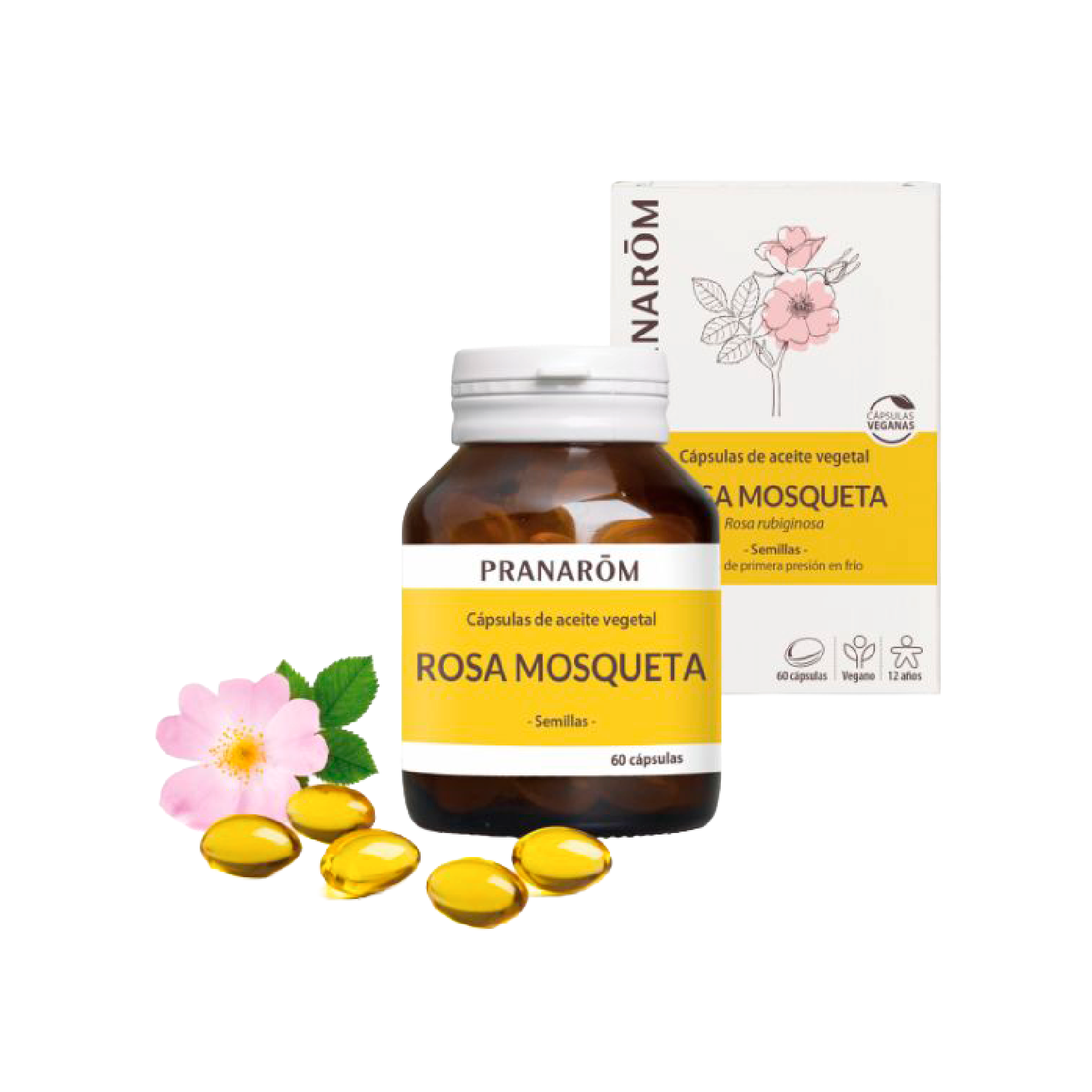 Pranarôm Rosa Mosqueta x60 Cápsulas