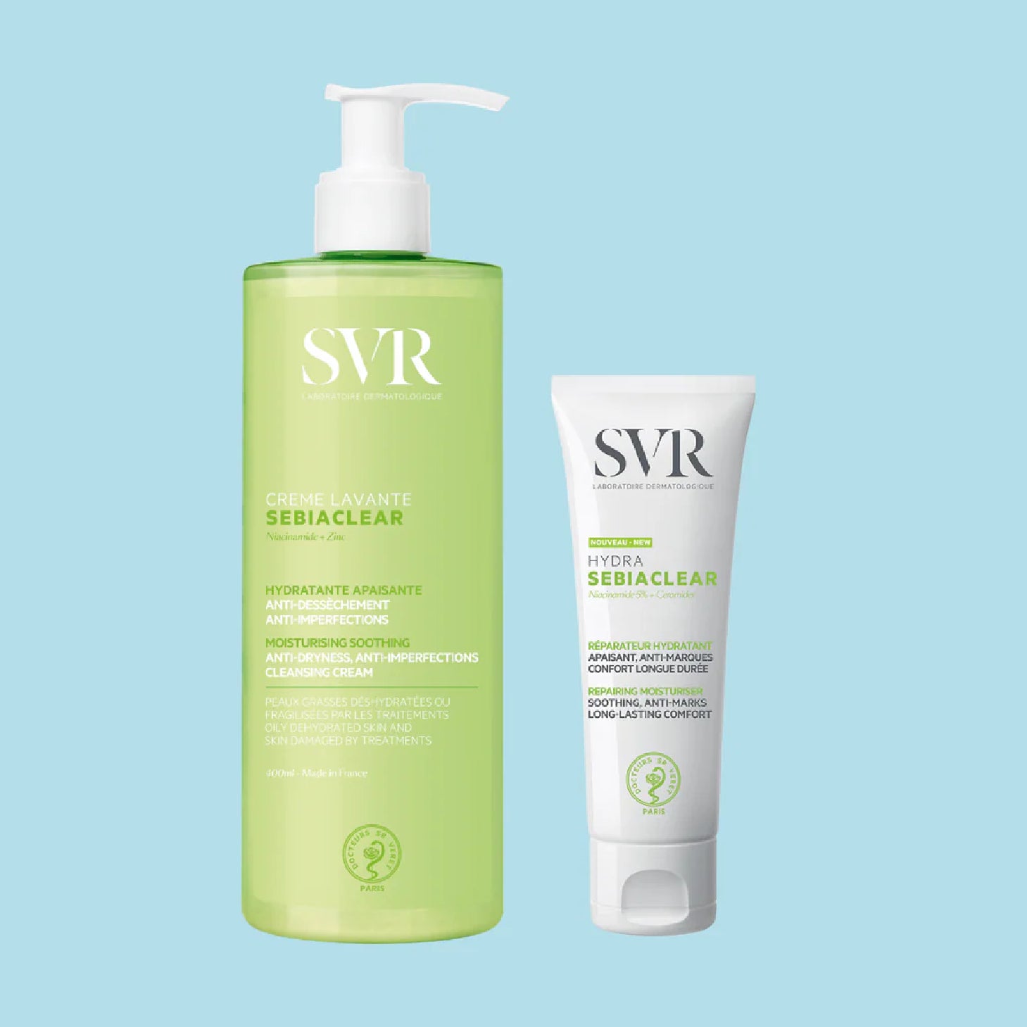 SVR Sebiaclear Hydra 40ml + Creme Lavante 55ml