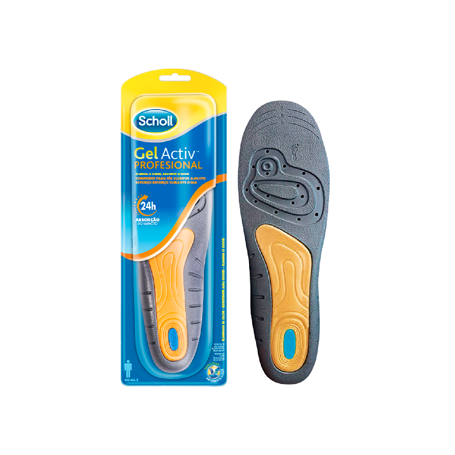 Scholl Gelactiv Palmilhas Prof Homem x 2 Unidades