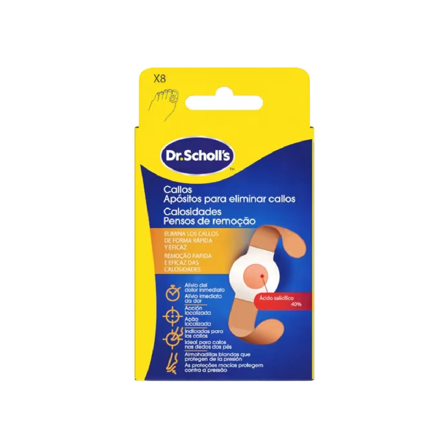 Scholl Penso Remoção Calosidades x8