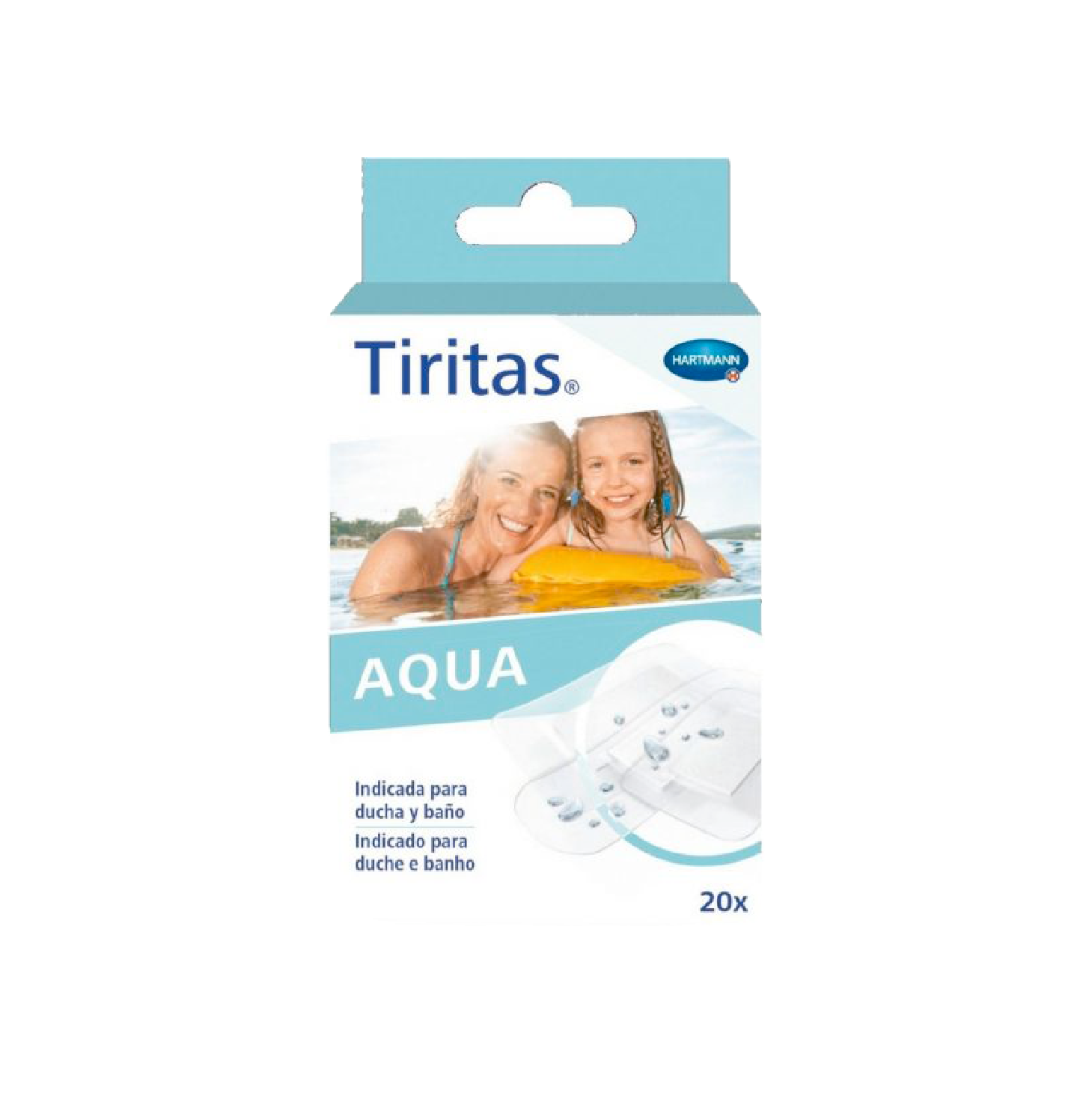 Tiritas Aqua Pensos Rápidos Sortido 3 Tamanhos x20 Unidades