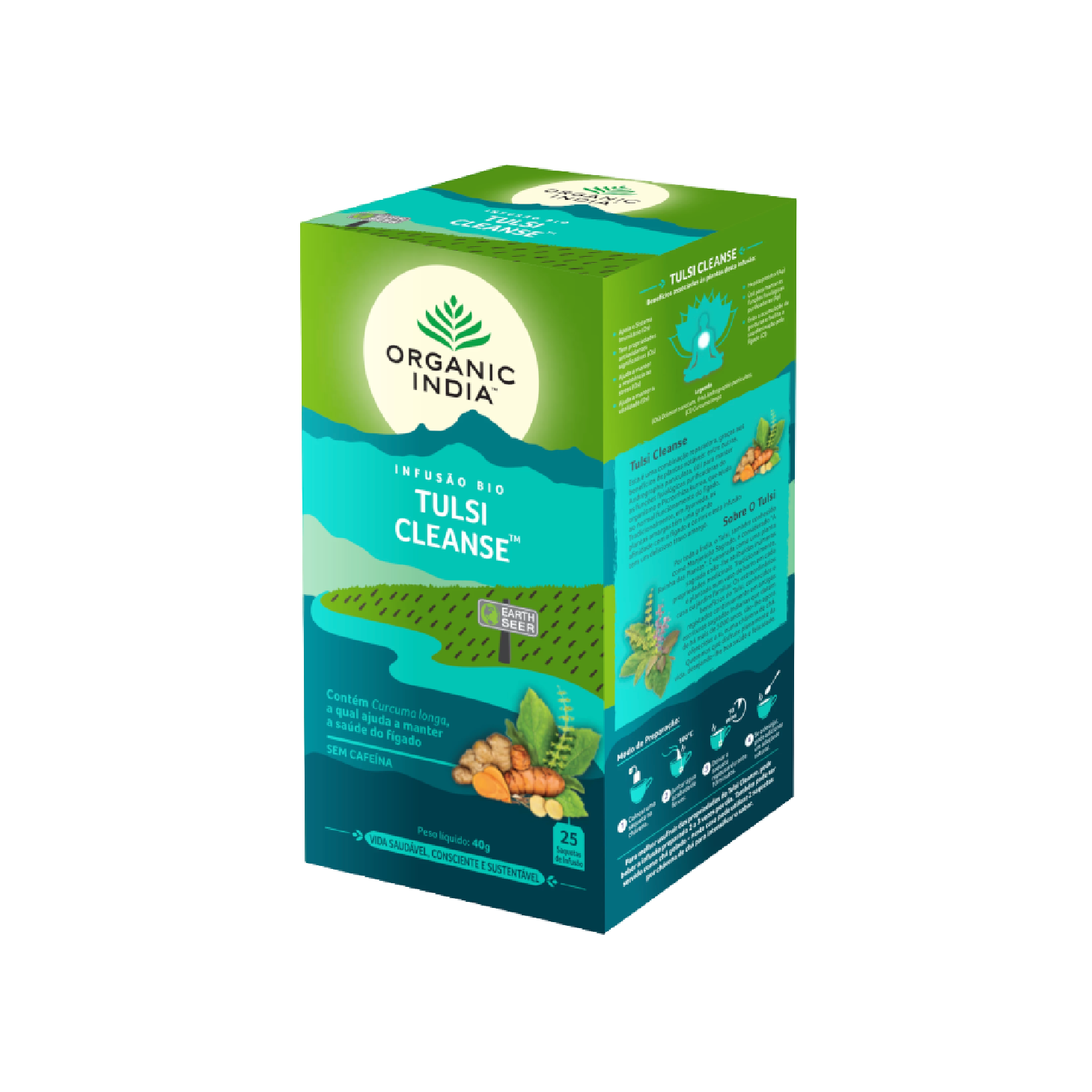 Tulsi Cleanse Organic India 25 Saquetas