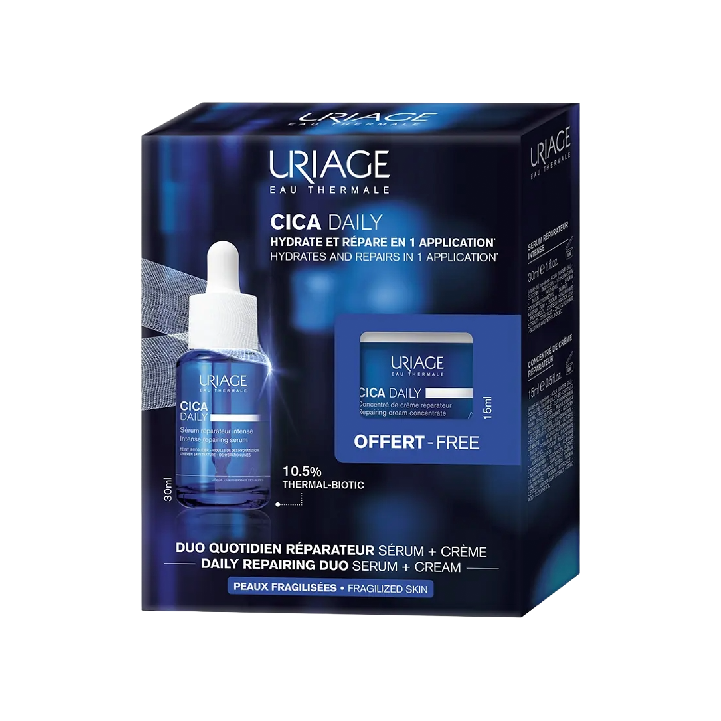 Uriage Cica Daily Sérum 30ml + Creme Concentrado 15ml