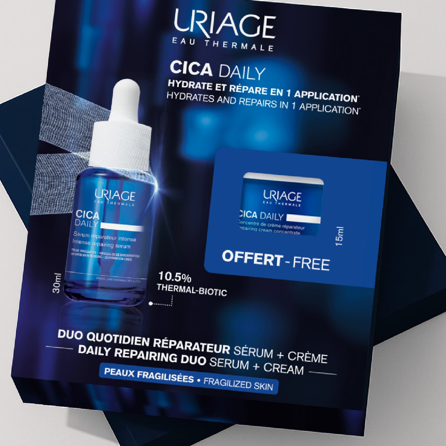 Uriage Cica Daily Sérum 30ml + Creme Concentrado 15ml