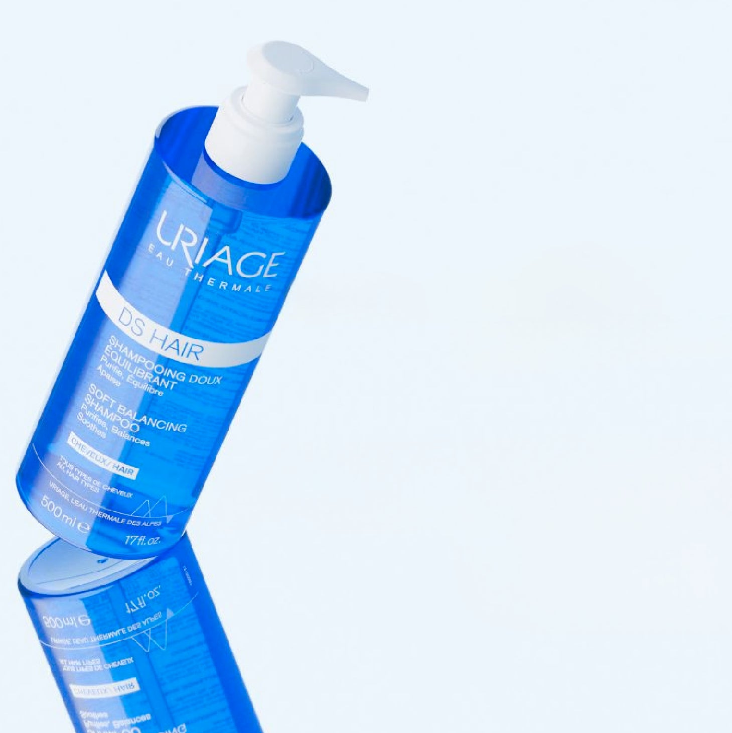 Uriage DS Hair Champô Suave Equilíbrio 500ml x 2 Unidades