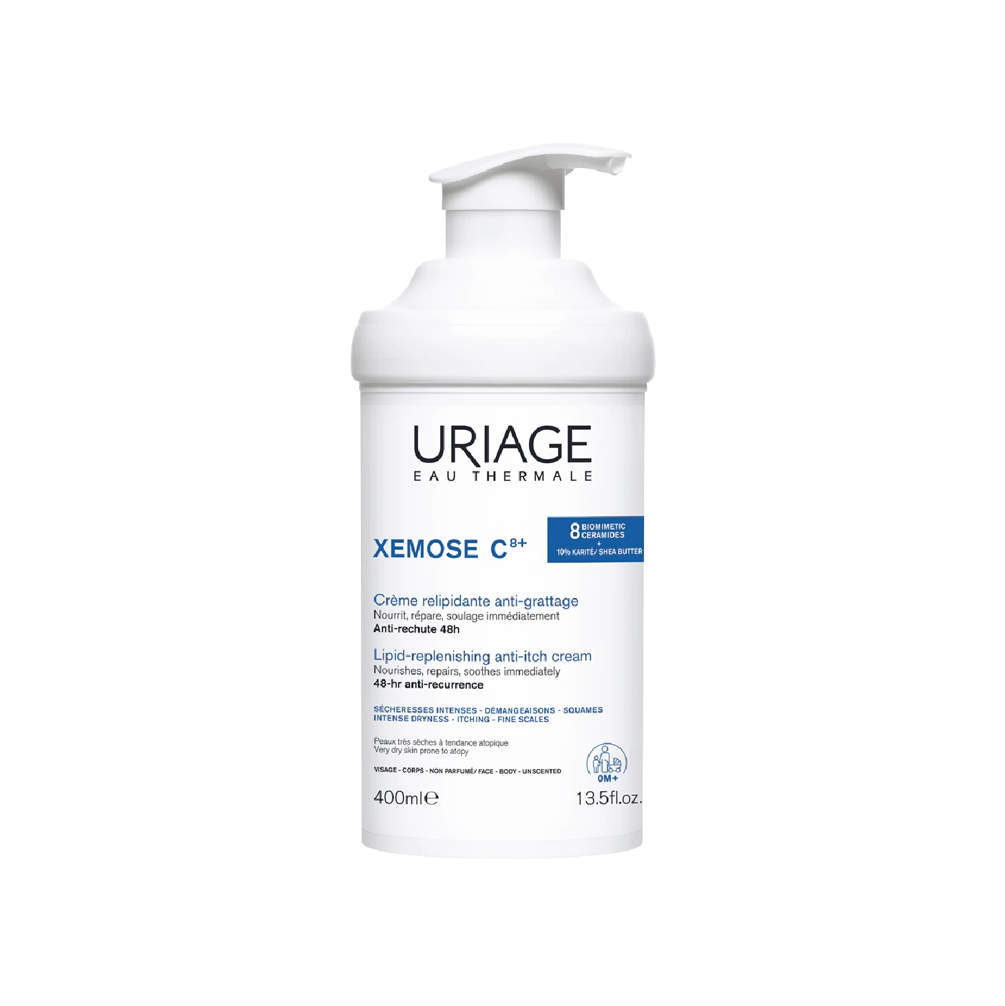 Uriage Xémose C8+ Creme Relipidante Anti-prurido 400ml