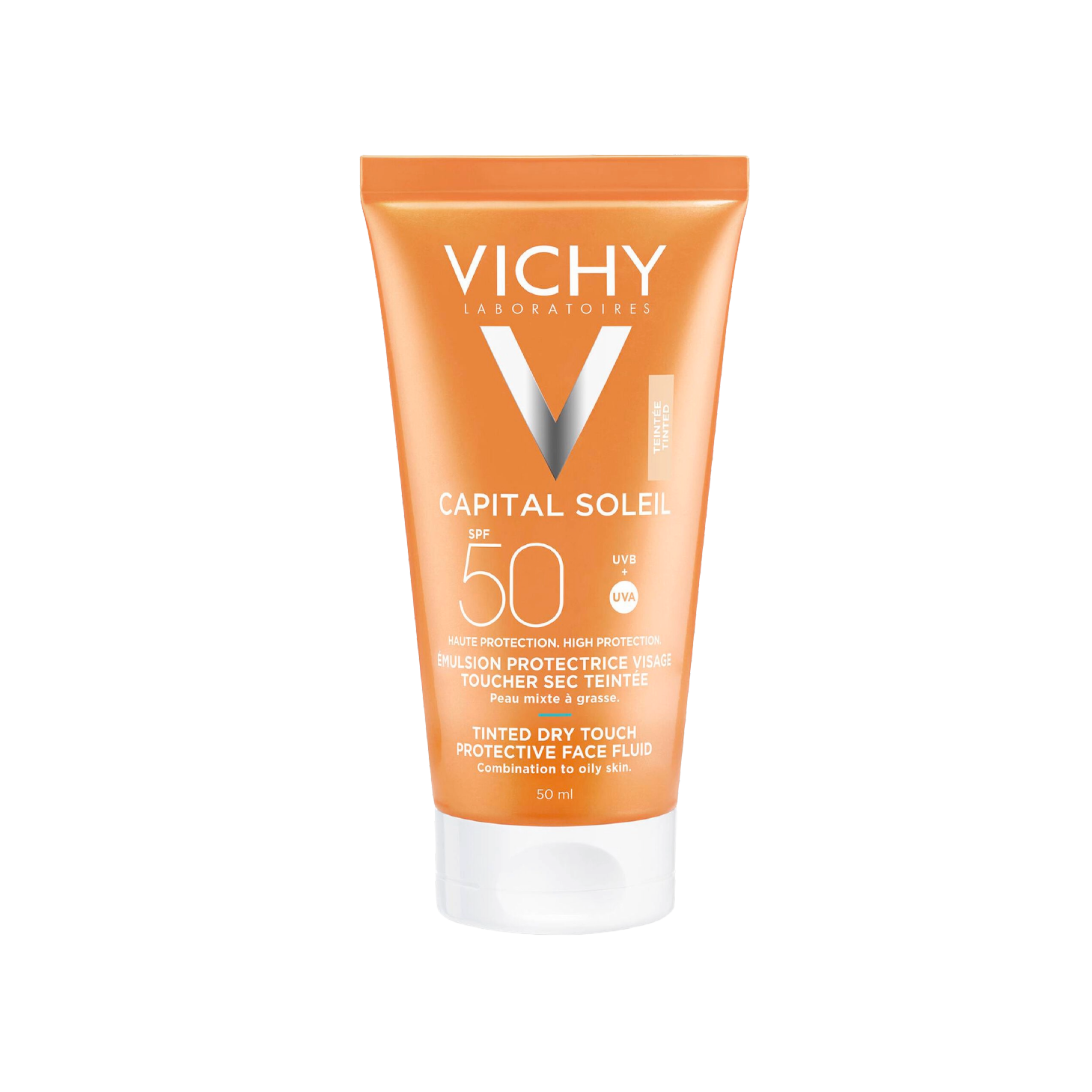 Vichy Capital Soleil Creme de Rosto Toque Seco Com Cor SPF50+ 50ml