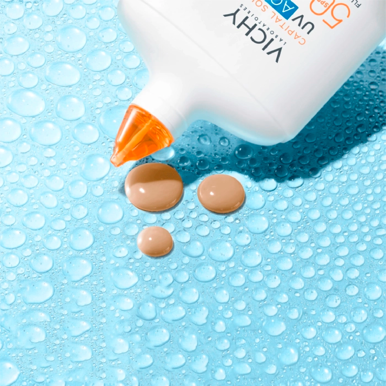 Vichy Capital Soleil UV Aqua Fluido Hidratante SPF50 Tom Médio