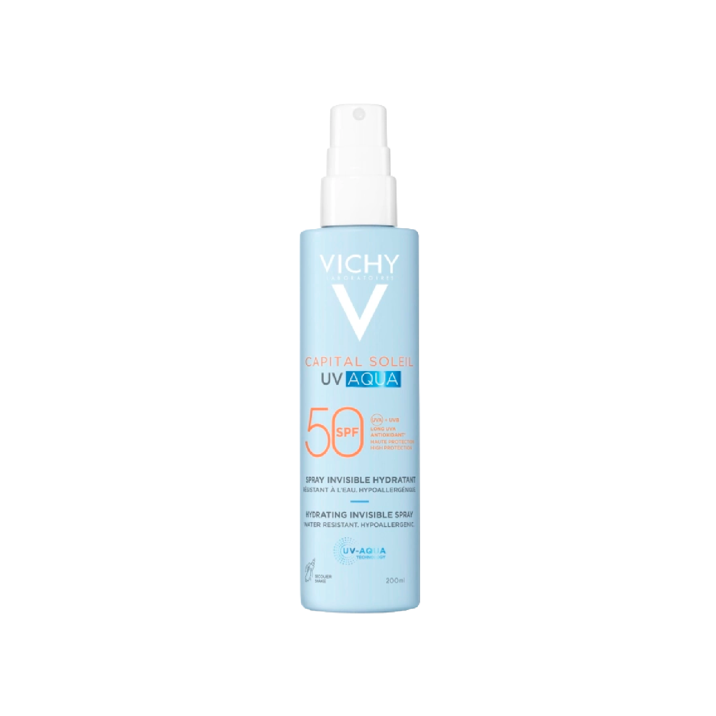 Vichy Capital Soleil UV Aqua Spray Hidratante Invisível SPF50