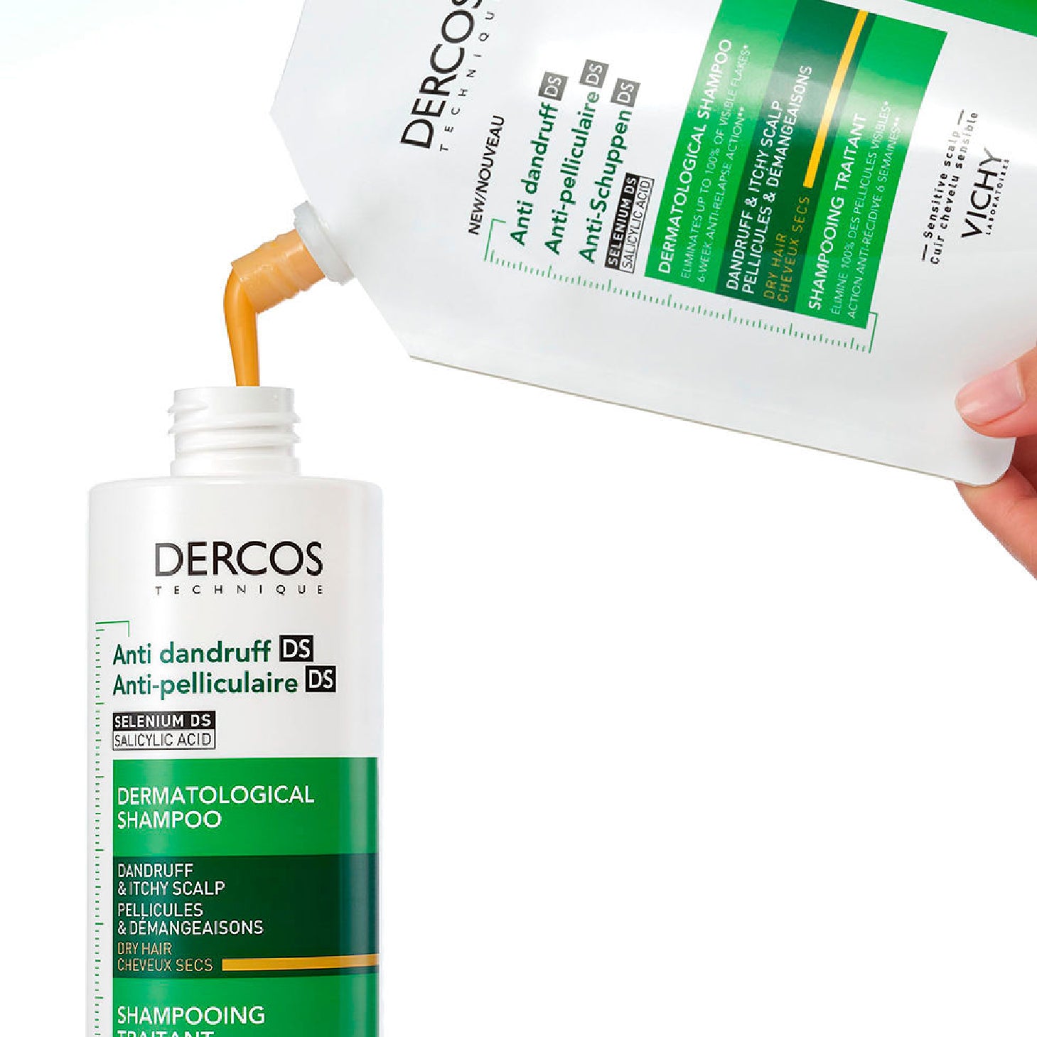 Vichy Dercos Anticaspa DS Champô Cabelo Seco Refill 400ml