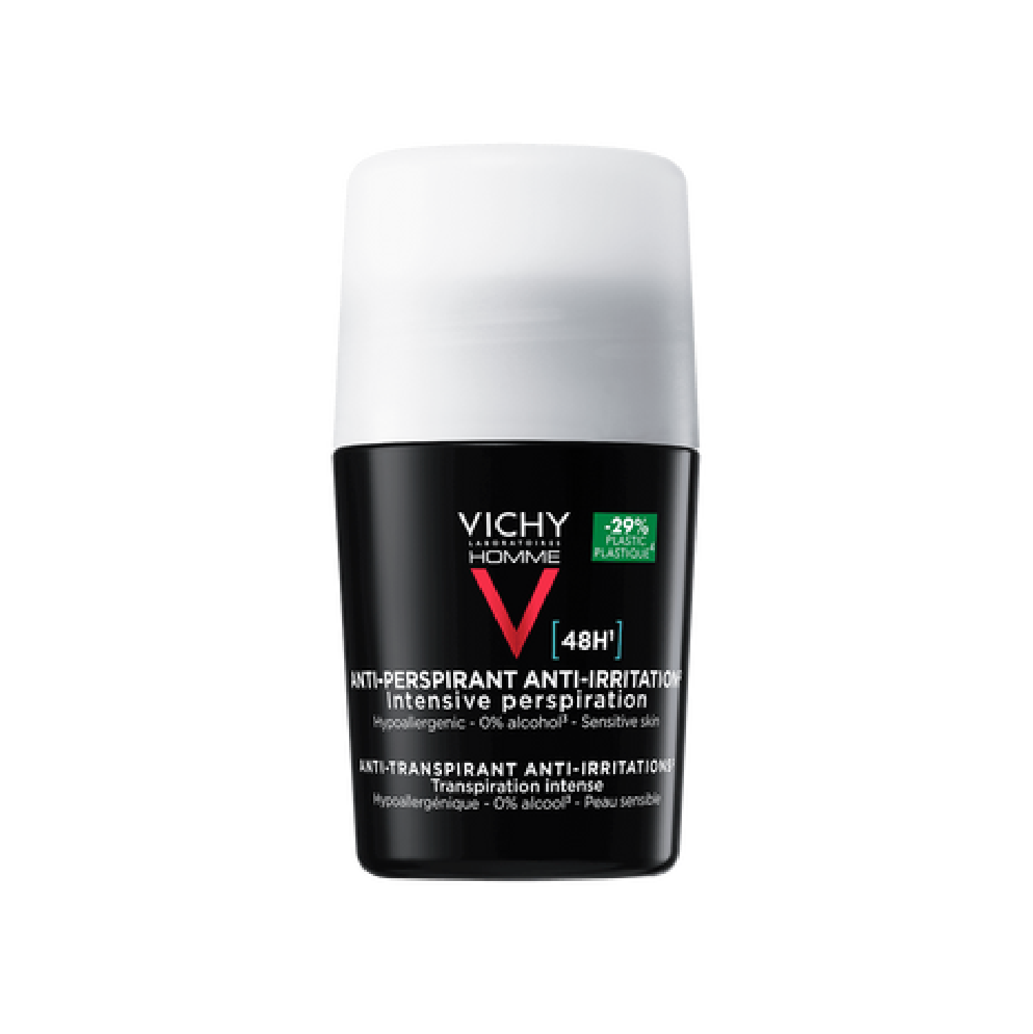 Vichy Homme Antitranspirante Roll-on Pele Sensível 48h 50ml