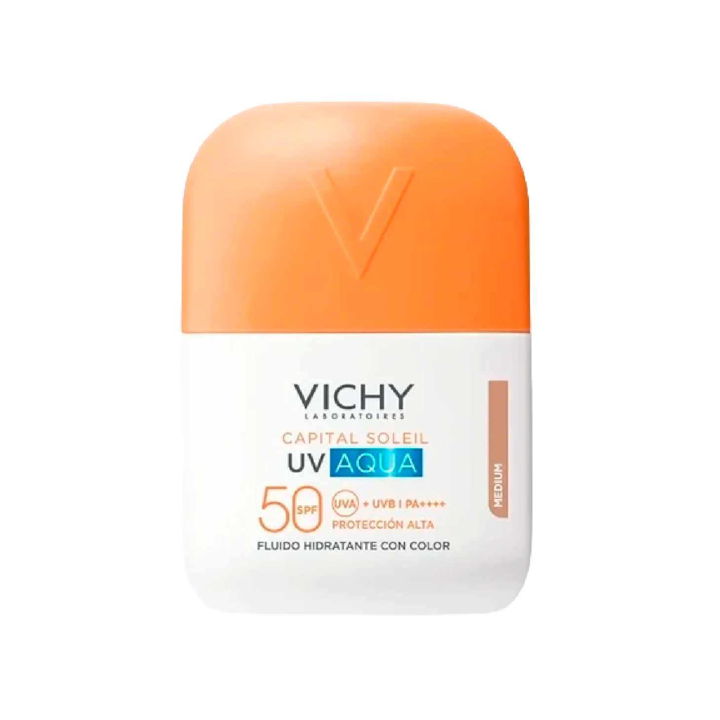 Vichy Capital Soleil UV Aqua Fluido Hidratante SPF50 Tom Médio