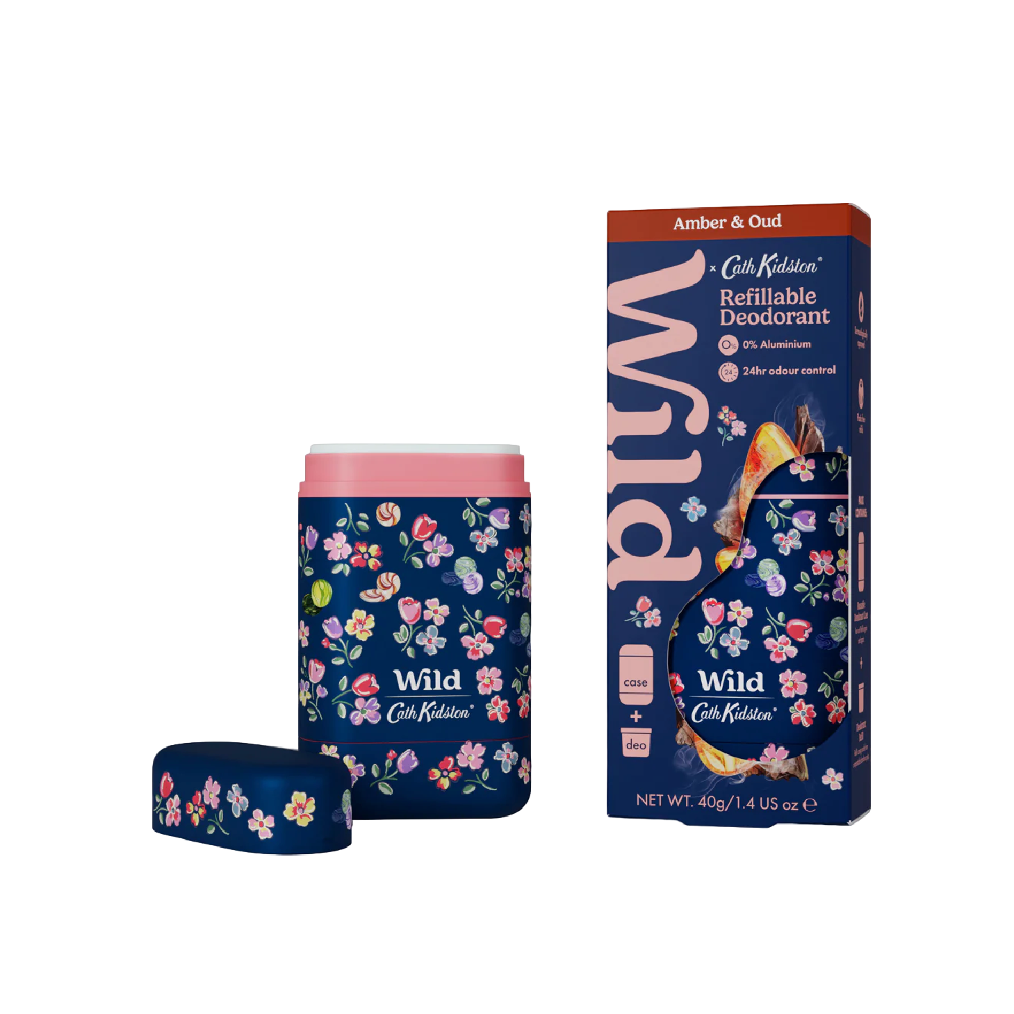 Wild Desodorizante Natural Caixa Refil Cath Kinston Azul