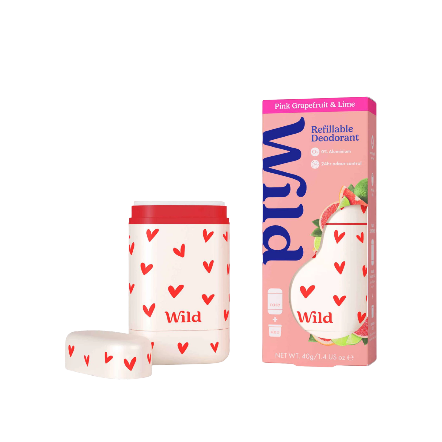 Wild Desodorizante Natural Caixa Refill Toranja e Lima