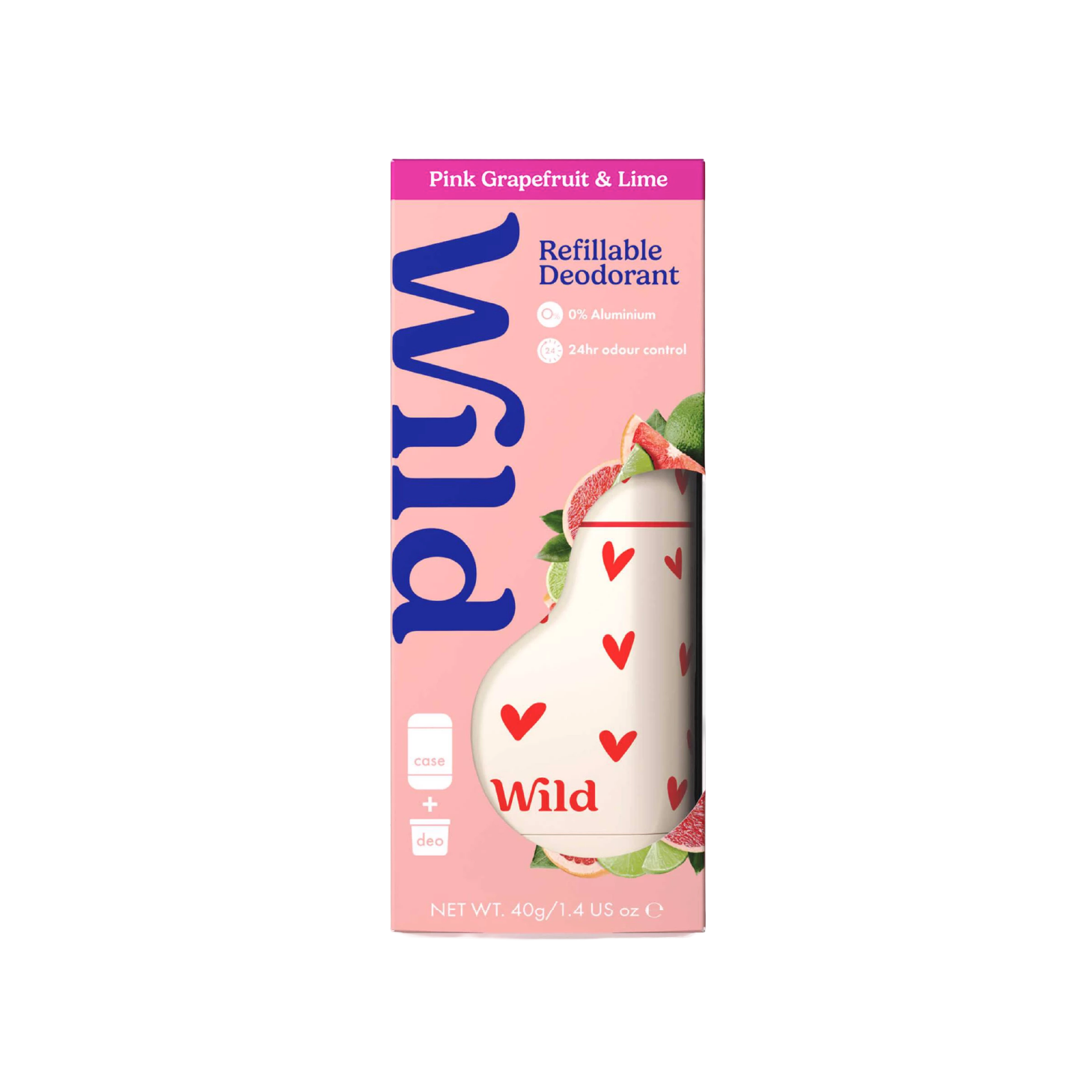 Wild Desodorizante Natural Caixa Refill Toranja e Lima