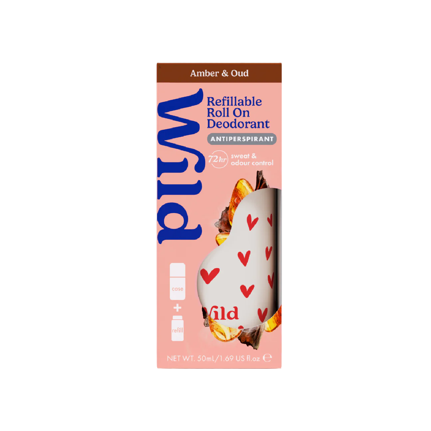 Wild Roll On Caixa Refill Ambar e Agar