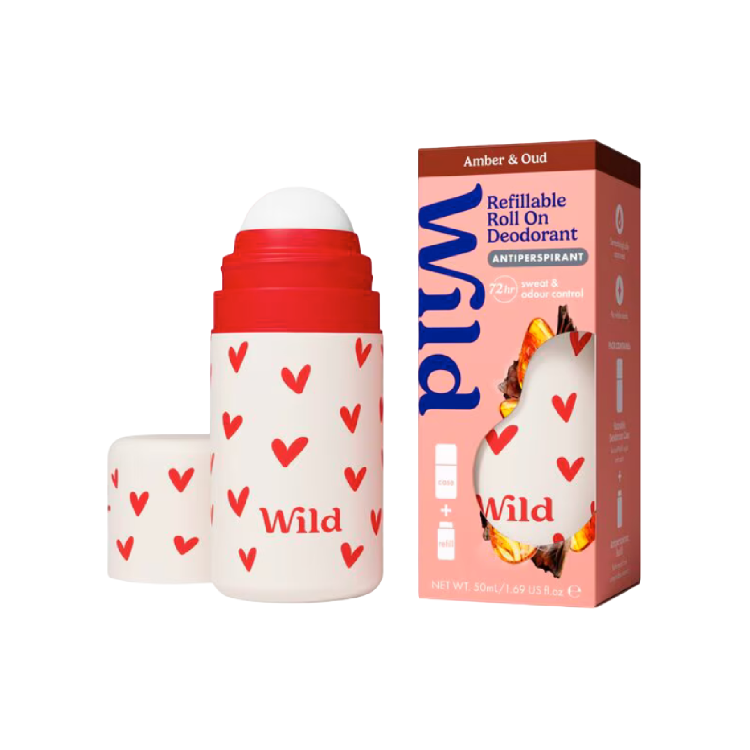 Wild Roll On Caixa Refill Ambar e Agar