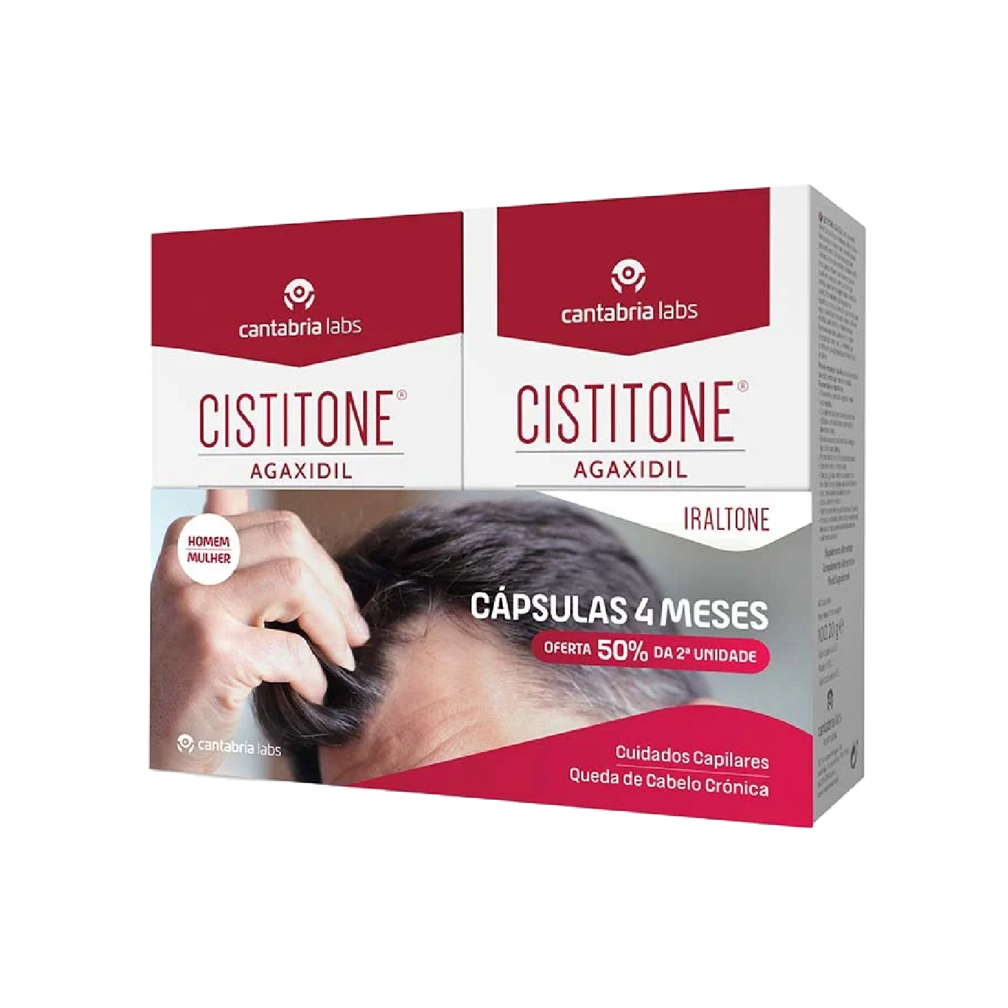 Cistitone Agaxidil pack de 2 unidade com 60 cápsulas cada