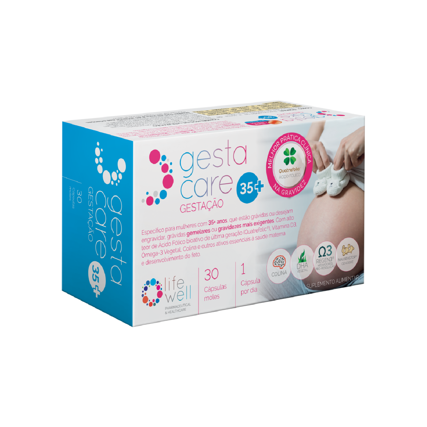GestaCare Gestação 35+ de 30 Cápsulas
