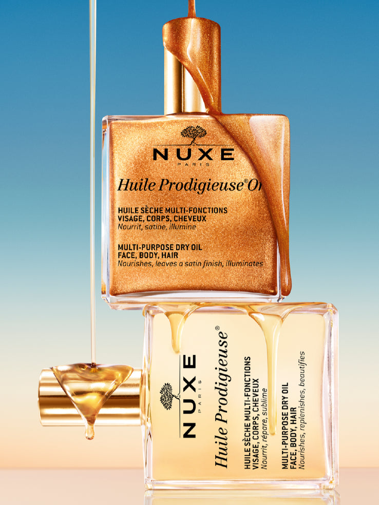 Gama de óleos multiuso Huile Prodigieuse da Nuxe